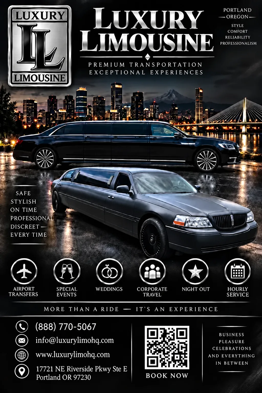 Luxury Limousine flyer, full size.